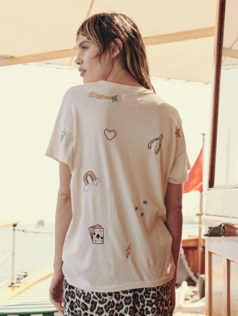 The Great Charm Boxy Crew T-shirt 1 Small - Picture 2 of 9